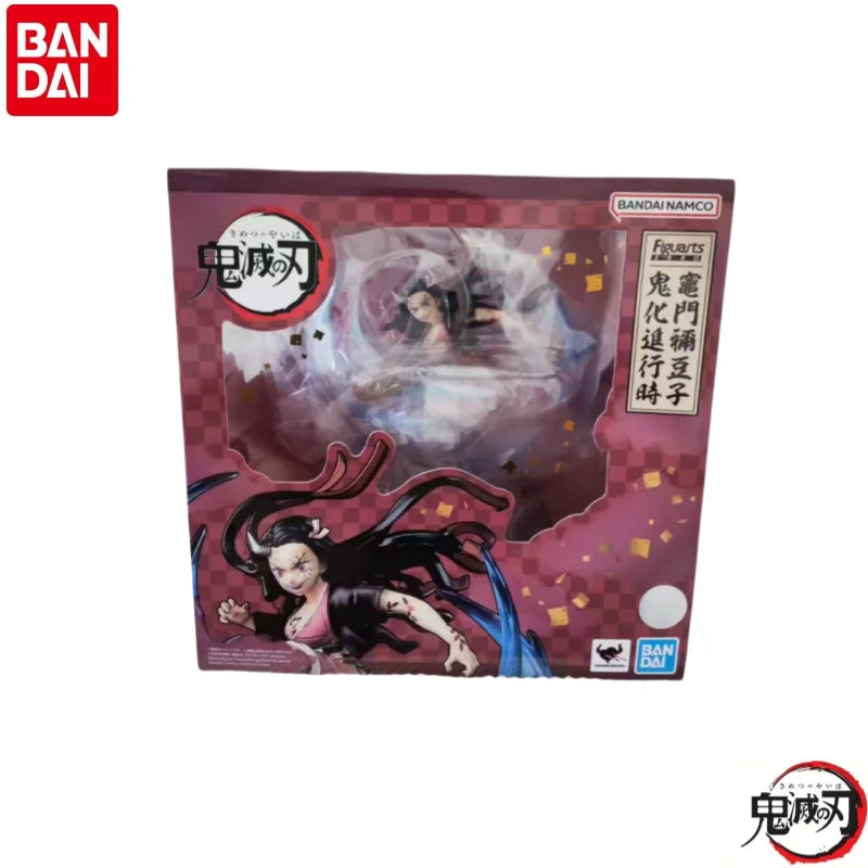 В наличност Оригинална фигурка Bandai Demon Slayer Kamado Nezuko, модел, орнаменти, статуя, празнични подаръци, аниме стоки, играчки