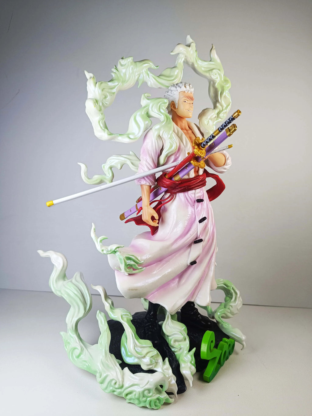 One Piece Gk Nika Form Solon Rhonoya Zoro Swordsman Model Ornament Box Set Handmade Desktop Collection Ornaments Gift