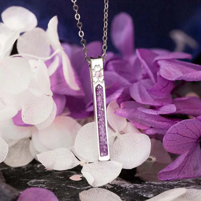 Fate Stay Night Heaven's Feel Sakura Anime FGO FSN Anhänger Silber 925 Sterling Kreuz Schmuck Halskette Manga Rolle Actionfigur