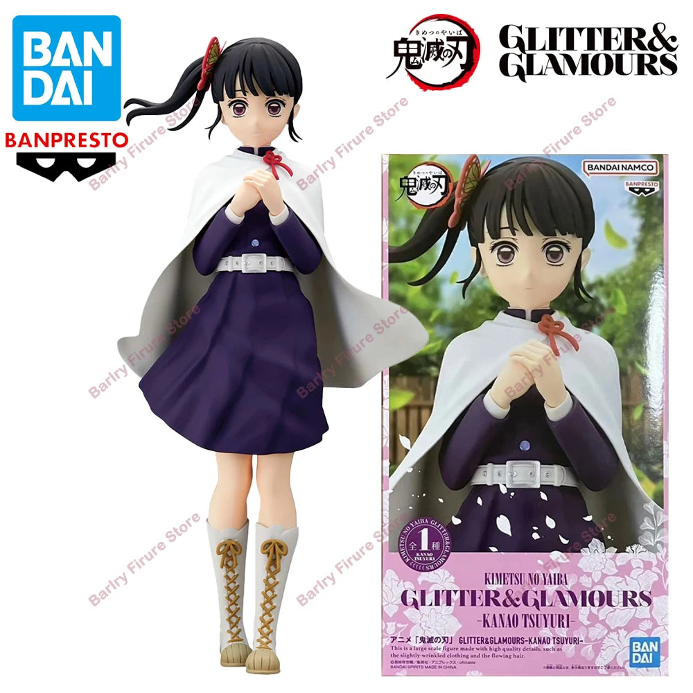 Original Genuine In Stock Boxed Figure BANPRESTO GLITTER & GLAMOURS Demon Slayer 22cm Tsuyuri Kanao Anime Figure Model Boxed Toy