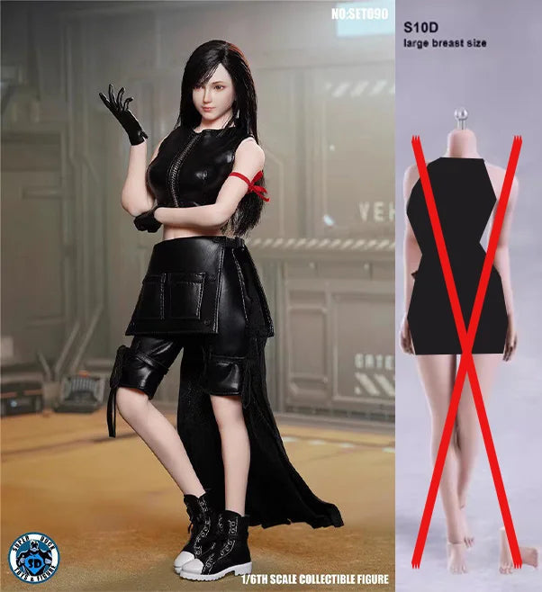 In Stock SUPER DUCK SET090 Tifa Lockhart Movie edition Movable Model Toys 1/6TH SCALE COLLECTIBLE FIGURE Accessory part