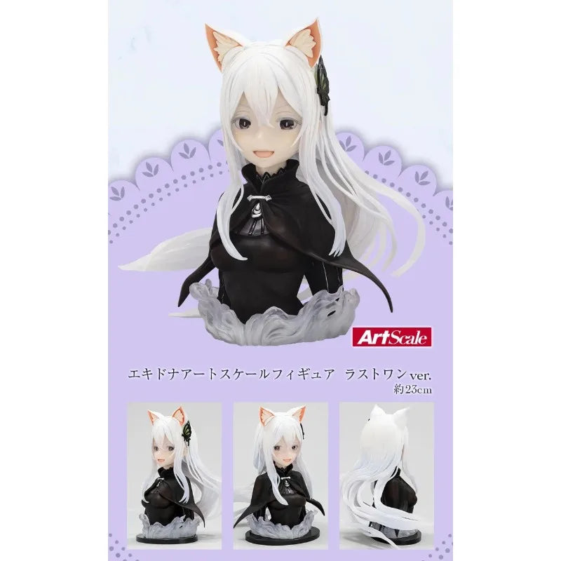 BANDAI 100% Original:Anime Re:Zero Echidna half-length photo or Bust 23cm PVC Action Anime Figure Model Toys Figure Doll Gift