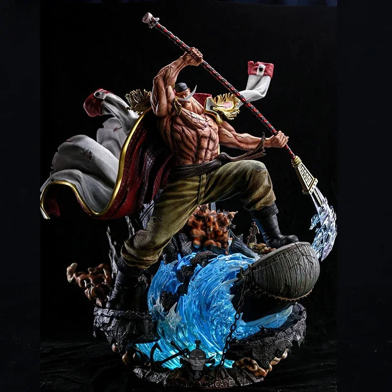 One Piece 41cm Anime Figure Edward Newgate Pvc Decisive Battle on Top Collection Desktop Ornament Decoration Children Gift Toys