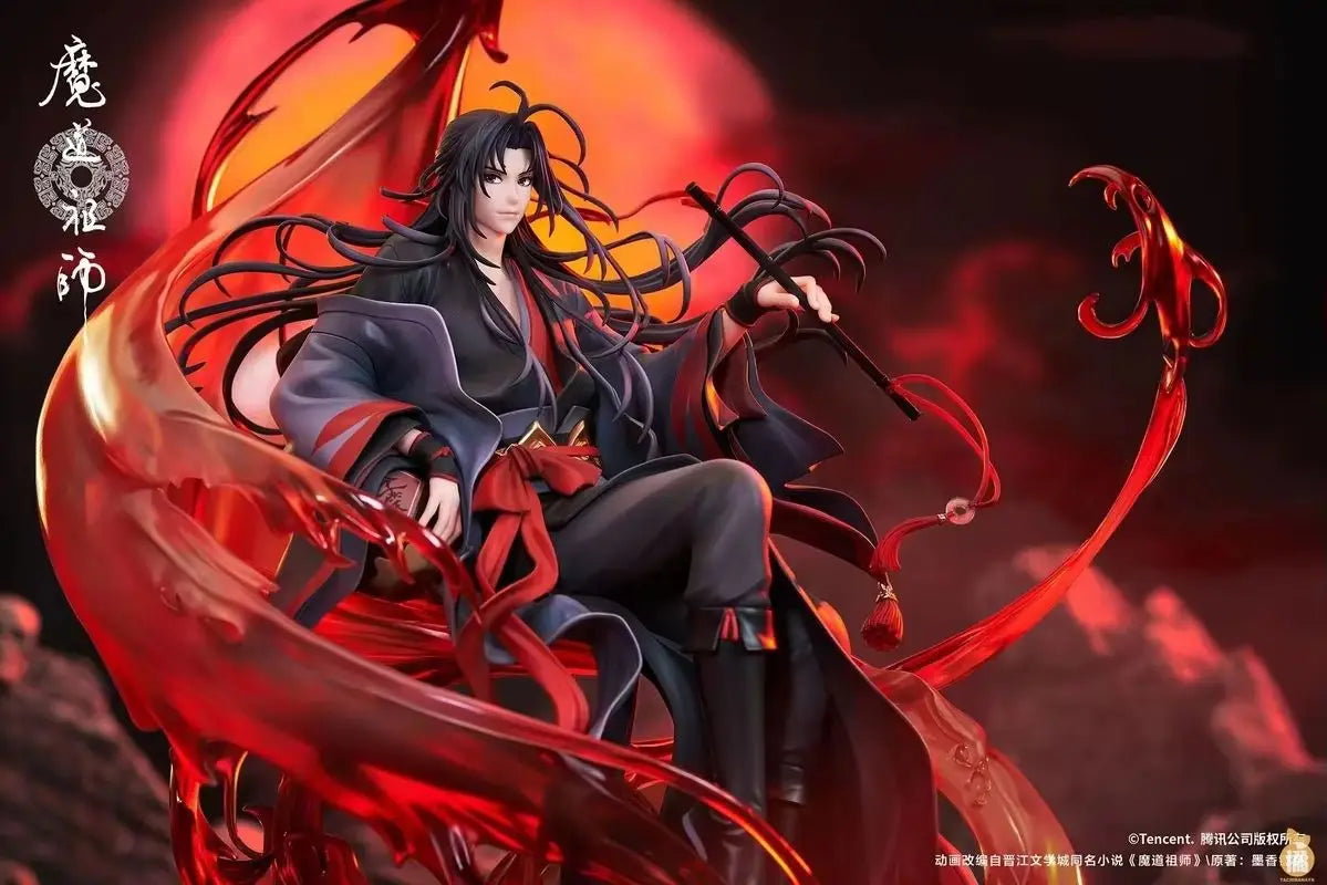 Genuine Mo Dao Zu Shi Anime Action Figure Wei Wuxian Yi Ling Lao Zu Ver Large Figurine Collection Pvc Model Collection Gift
