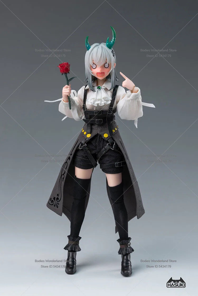 HASUKI PA008 1/12 Scale 6inch Action Figure Doll Female Soldier Rose Knight Gloria Pocket Art Collection in Stock