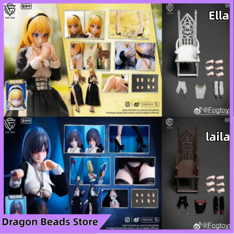 FOGTOYS Misty Toy Sister Ella Leila 1/12 Plastic-coated Steel Skeleton High-quality Movable Doll Figure Gift Collection