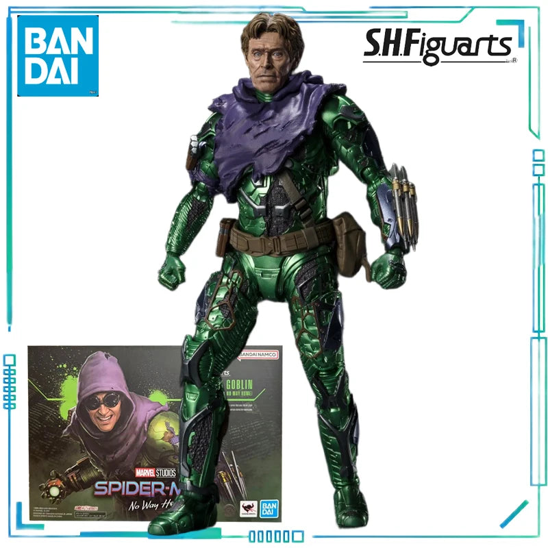 BANDAI SPIRITS Genuine S.H.Figuarts Series Spider Man: No Way Home for Heroes，Green Goblin，The Amazing Spider-Man Movable Model