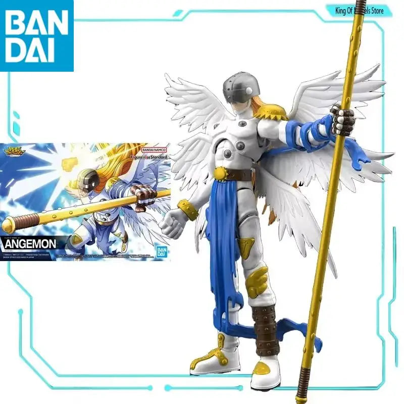 Original Bandai TV Version FRS Digimon Angemon PVC Assembly Anime Figure Model TV Version Anime Series