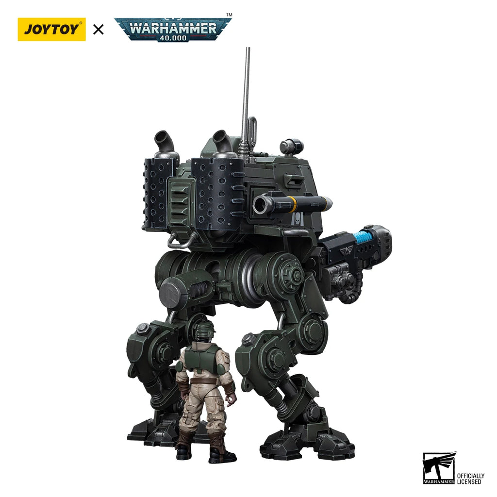 [IN-STOCK] JOYTOY Warhammer 40k 1/18 Action Figure Astra Militarum Cadian Armoured Sentinel Anime Military Model