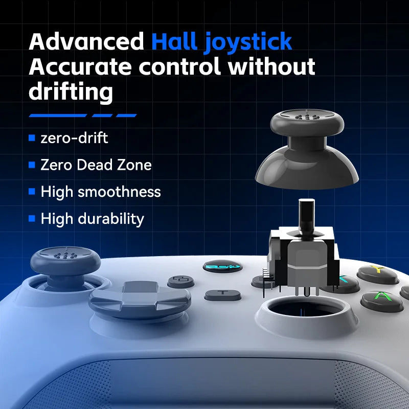 G6 Mobile Game Controller For Switch/IOS/Andriod/PC Support Streaming media/cloud Game Mobile Phone GamePad Hall effect joystick