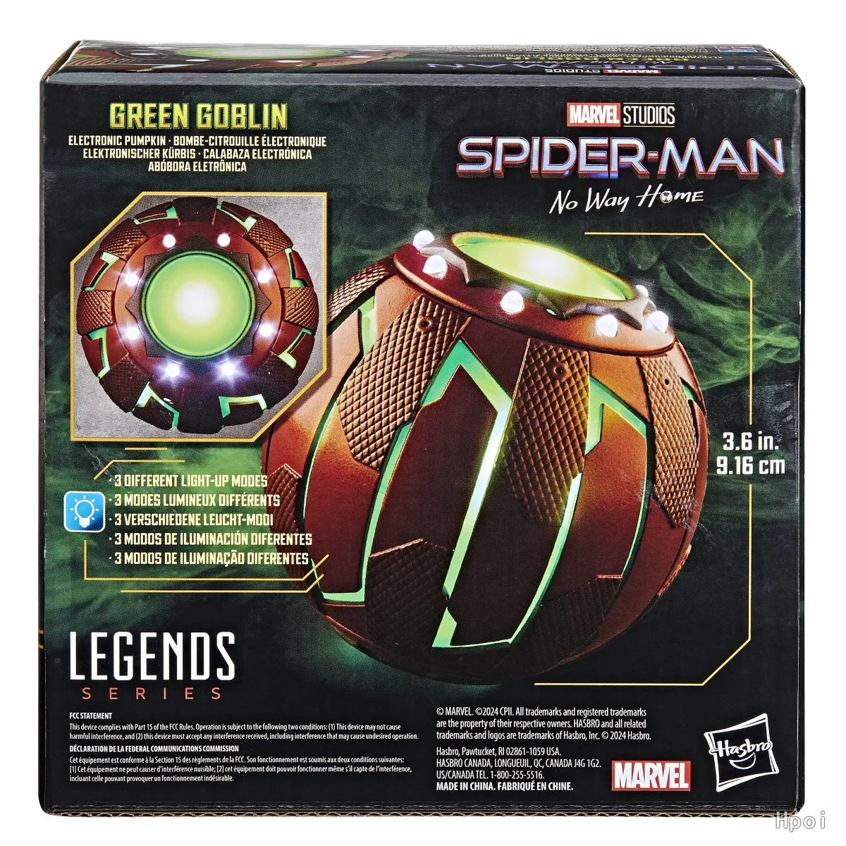 Original Hasbro MARVEL LEGENDS SPIDER-MAN: NO WAY HOME GREEN GOBLIN Anime Figure Model Toy Collection