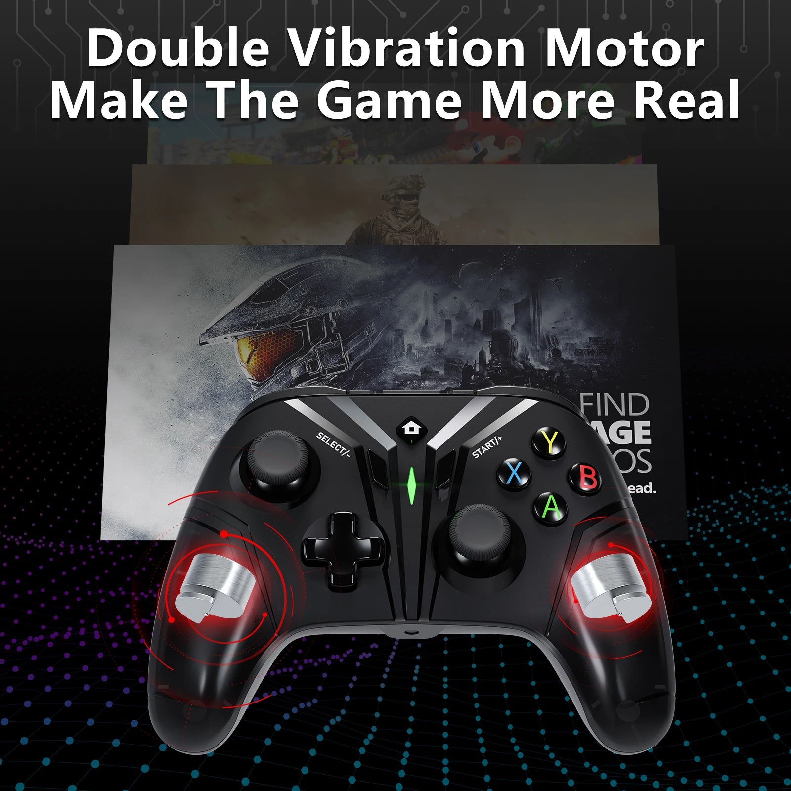 Wireless Controller for Nintendo Switch Lite OLED/PC/PS3 /Androids/IOS/Steam With 6 Axis Vibration Gamepads