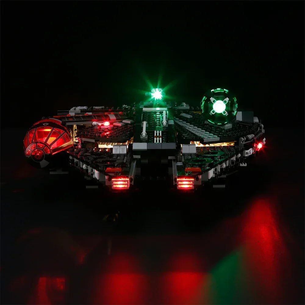 Ship From Italy Lighting Kit For LEGO 75389 Millennium Falcon The Dark Falcon Not Building Block(Only Lighting Set)