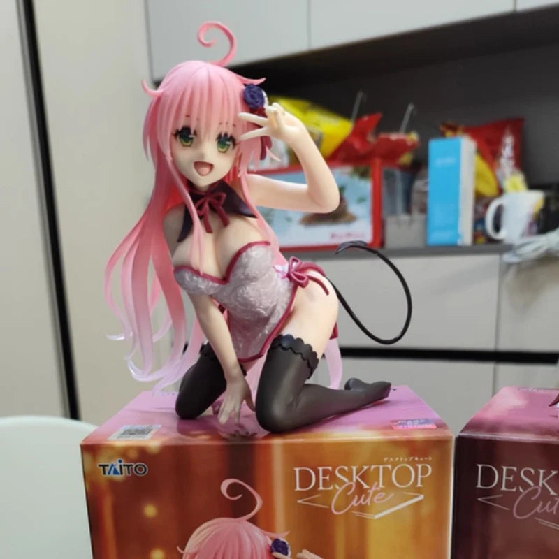 TTaito To Love Ru Darkness Lala Satalin Deviluke 13cm Chinese Dress Desktop Cute Anime Figure Model Toy Gift In Stock