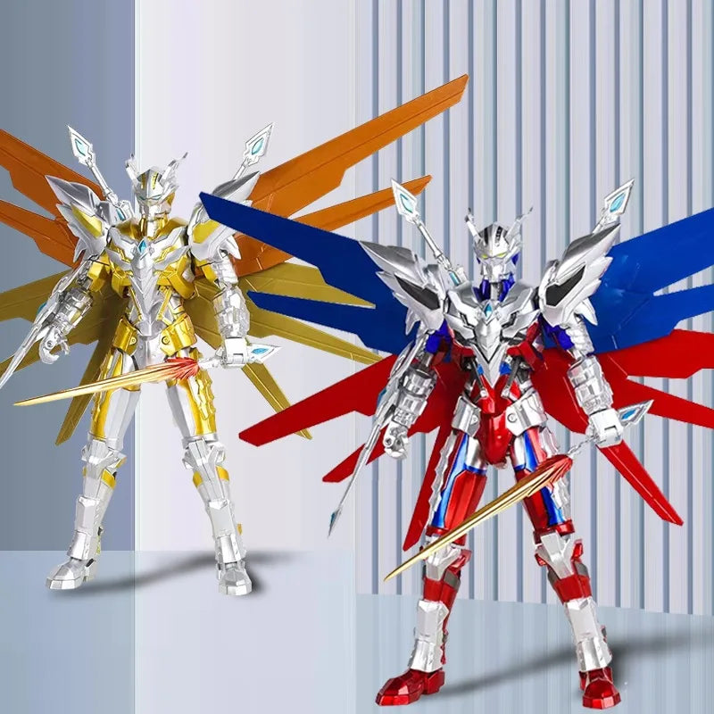 30CM Shining Gold Armor Ultimate Robot Toy Articulated Dark Model Action Figure Gift for Boys