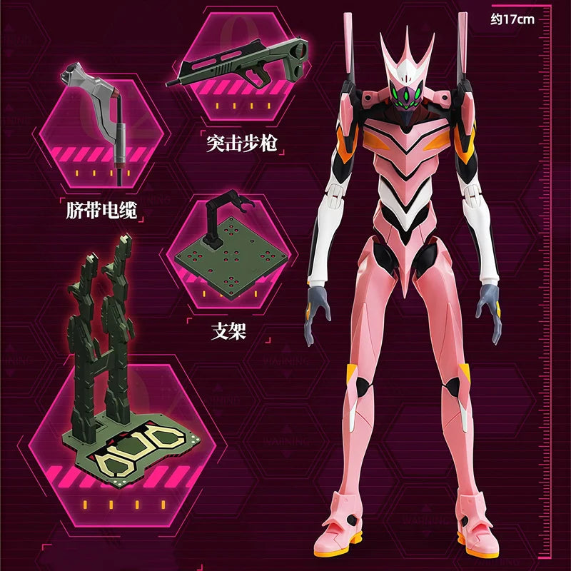 NEW BLOKEES Neon Genesis Evangelion‌ Eva Unit-08 Action Figures Model Assembly Toys Portable Desktop Ornament Birthday Gifts