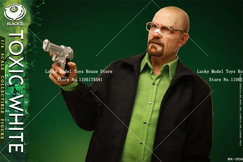 Black 8 Toys BK-006 1/6 Collectible Toxic White Action Figure Breaking Bad Chemical Teacher Great Villain Delicate 12" Soldier