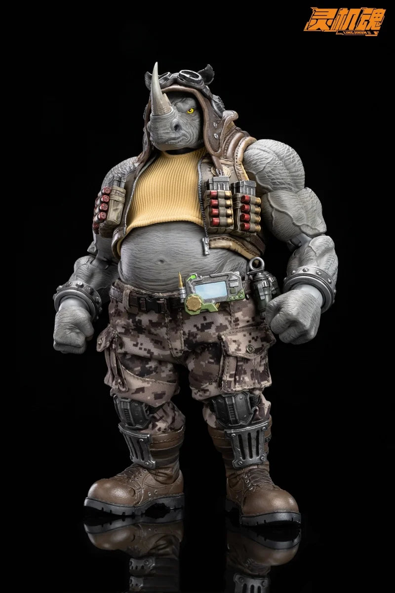 Spot Sale【Pre-Sale】 Linjihun Ninja Ox Head Rossteddy Pig Face Bibo Turtle Action Mol Collectible Figure Toysin