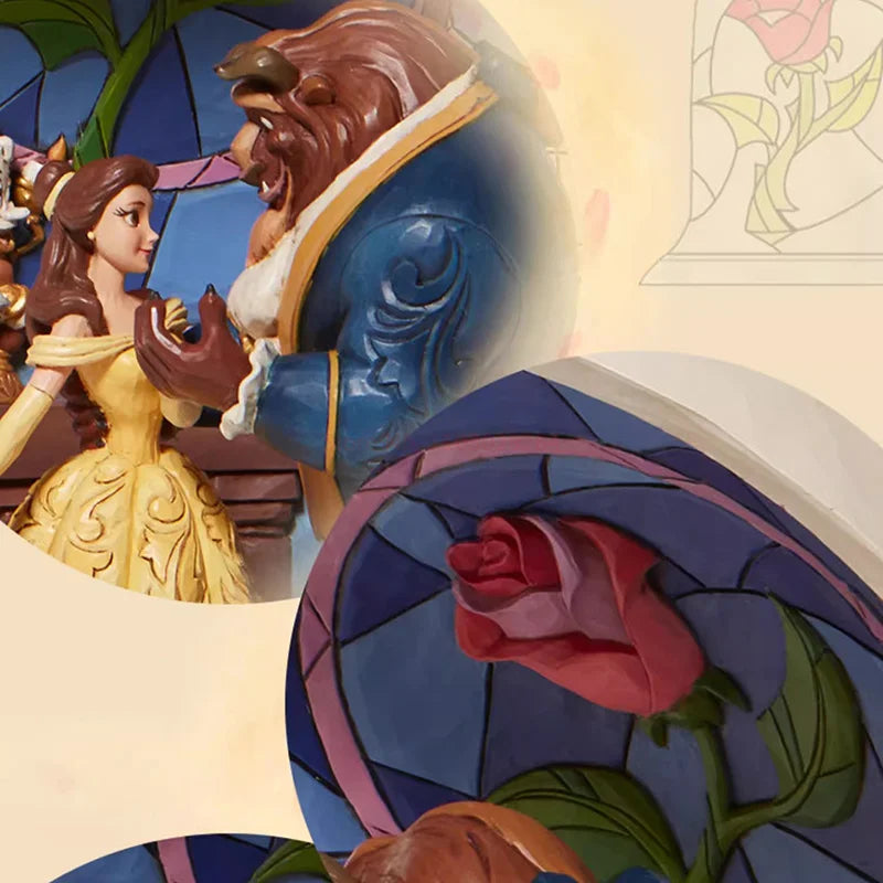 Disney  Beauty And Beast Hand Decoration Authentic Disney Belle Princess Tabletop Decoration Birthday Gift For Friend