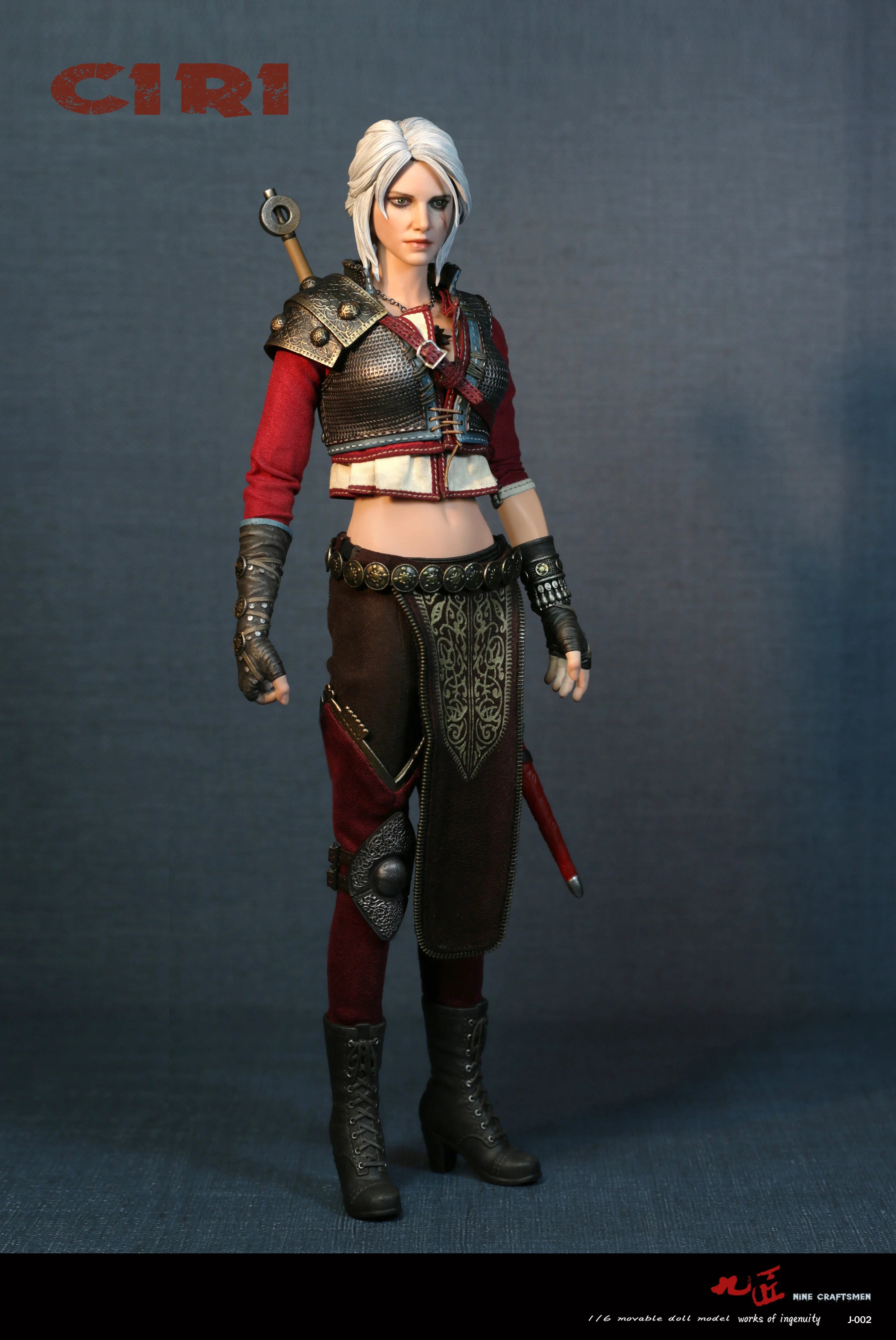 【 in Stock 】 Nine Craftsmen Original 1/6 Soldier Hunter Ciri Armor Edition 12 Inch Mobile Doll Model Handmade ToyGift Collection