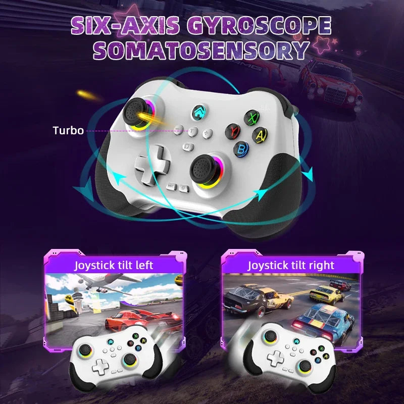 Mobile Game Controller for iPhone and Android with RGB Light,Support Play PS Remote Play, Switch Steam and More