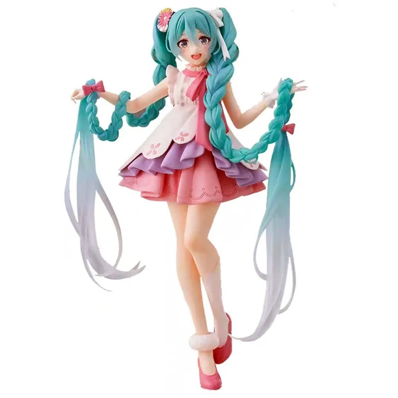 Anime Hatsune Miku figure Virtual Singer Manga Statue Figurines Model Toys computer desk cake decoration kawaiii toy gift