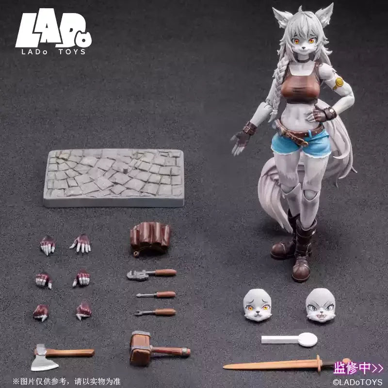 In Stock 1/12 Ladotoys Era-001 Liya-Alopex Fix Ver. Model Toys Collectible Fox Beautiful Girl Model Desktop Collect Toys Gifts