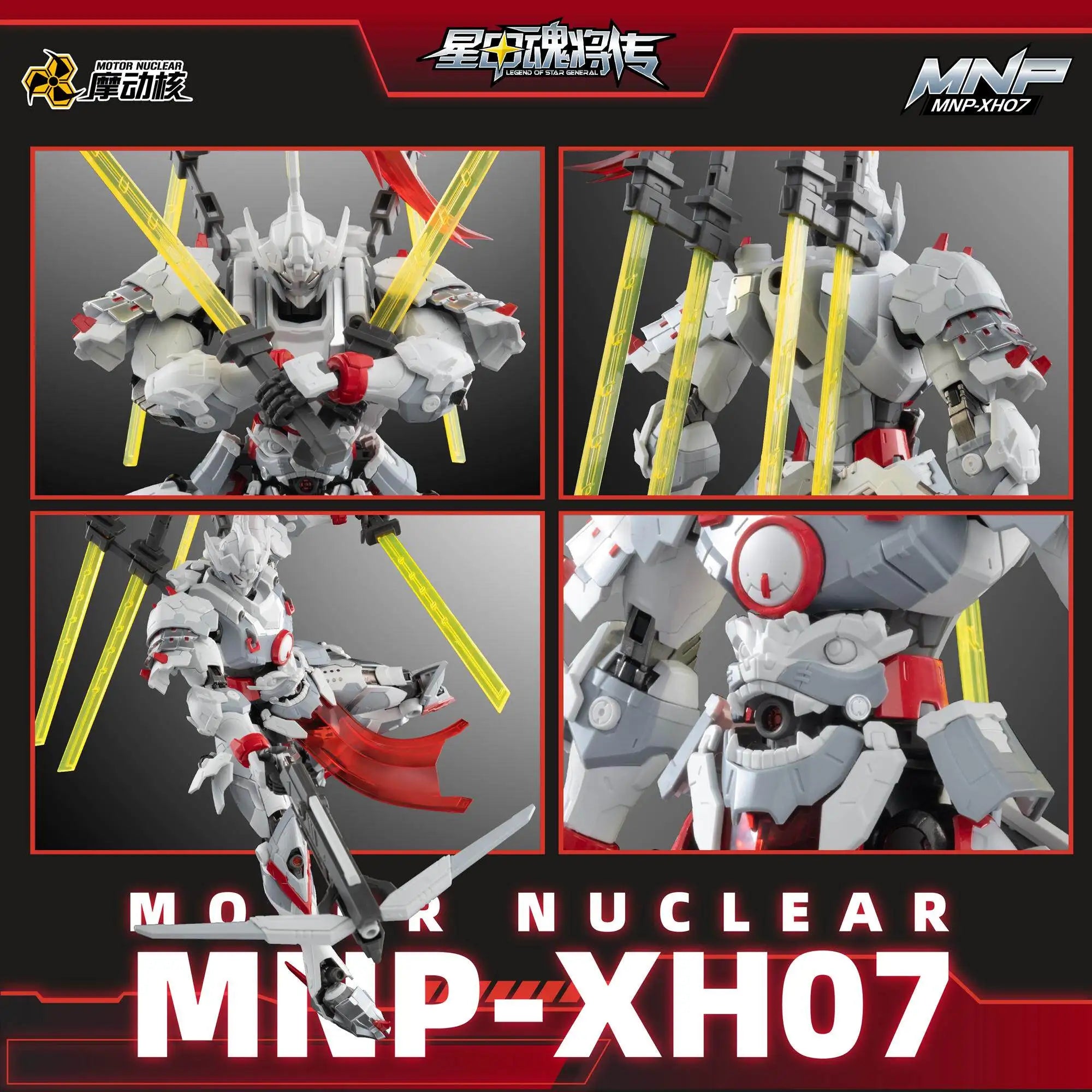 Motor Nuclear MNP XH07 Weiyuan Sword Fighting Mecha Model Alloy Joint Chinese Style Assembly Model With Stand For Adult