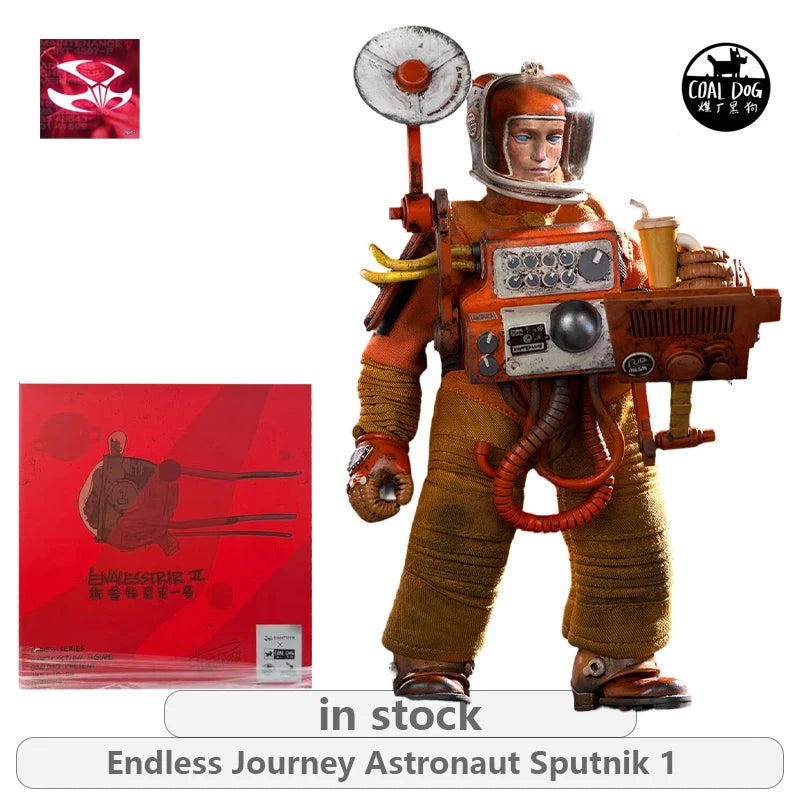 DAMTOYS 1\12 Coal Factory Black Dog Series Quiet Sir\Endless Journey Astronaut Sputnik 1 Action Figure Model Toys Movable Model