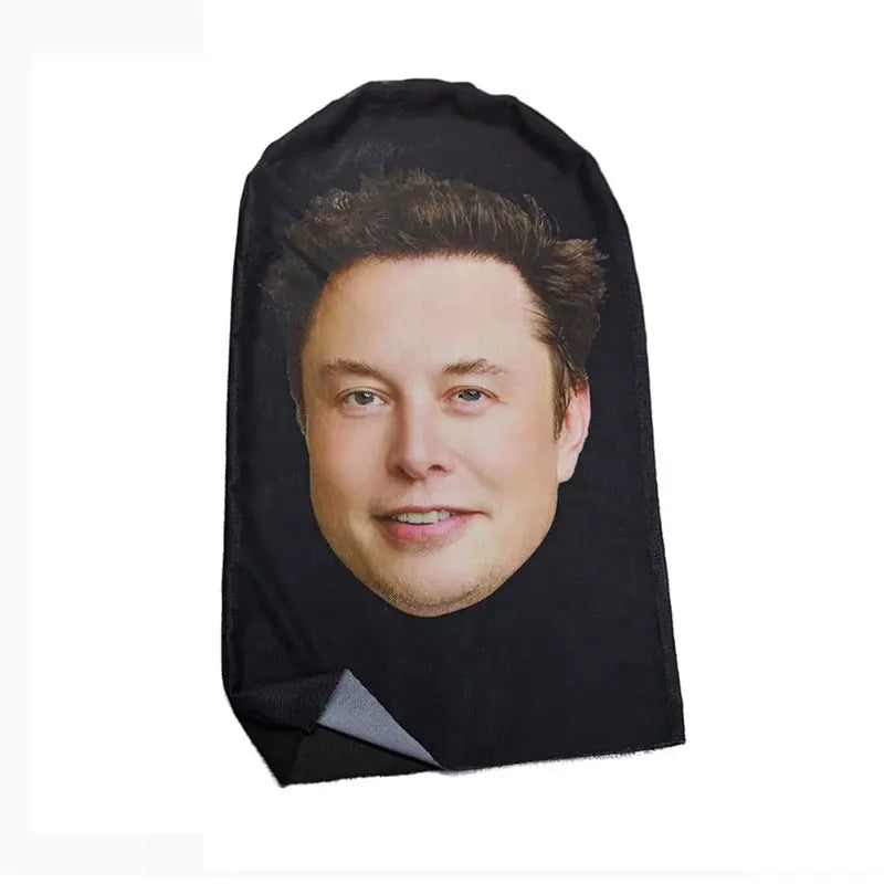 Lustige 3D-Masken, Elon Musk, Vollgesichtsmaske mit Muster, bedruckt mit elastischem Netzgewebe, lustige Party-Requisiten, Promi-Cosplay-Accessoires, Sturmhauben, Kopfbedeckungen