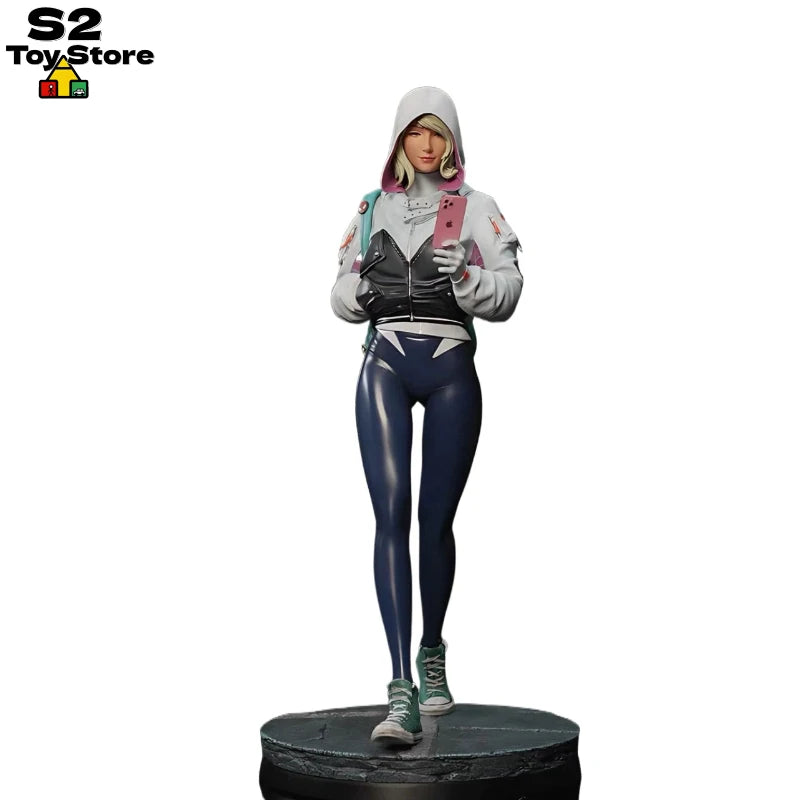 Marvel Comic Accurate Spider-Gwen Resin Statue Detailed Hand-Painted Collectible Figure Fan Art Model Kit for Display Fans Gift