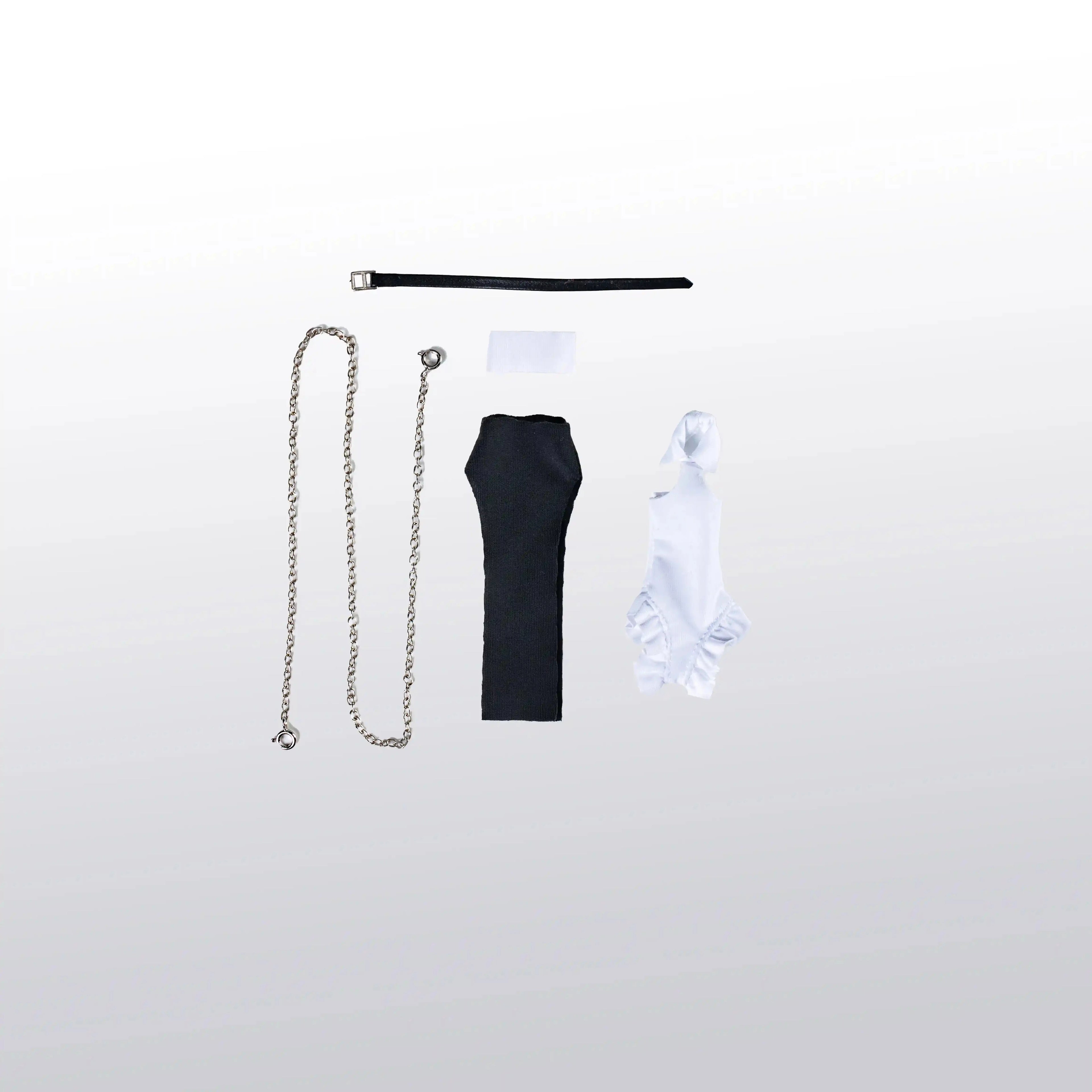 C011-EX01 1/12 Scale Gradient Lothia Elasticity Nun Uniform High Fork Jumpsuit Dress For 6in Mobile Suit Girl Action Figure Body