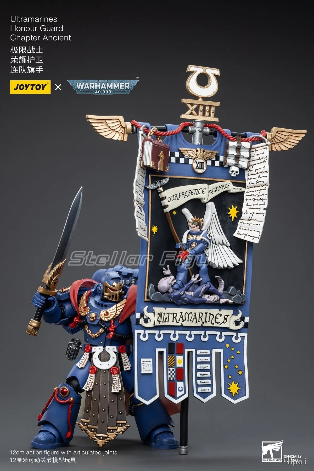【SF】JOYTOY 1/18 Action Figure Ultramarines Honour Guard Chapter Ancient Model Toys Gifts Collection Ornaments
