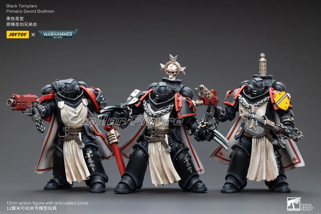【SF】JOYTOY 1/18 Action Figure Black Templars Primaris Sword Brethren Harmund Model Toys Gifts Collection Ornaments