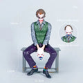 24 cm Joker Heath Ledger Actionfigur Sitzender grüner Anzug Handheld Joker Maske Auto Puppe Desktop-Dekoration Modell Spielzeug Kinder Geschenk