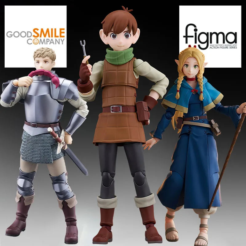 GSC Genuine Figma Anime Figure Laios & Marcil & Chilchuck Action Figure Toys for Boys Kids Gift Collectible Model Ornaments