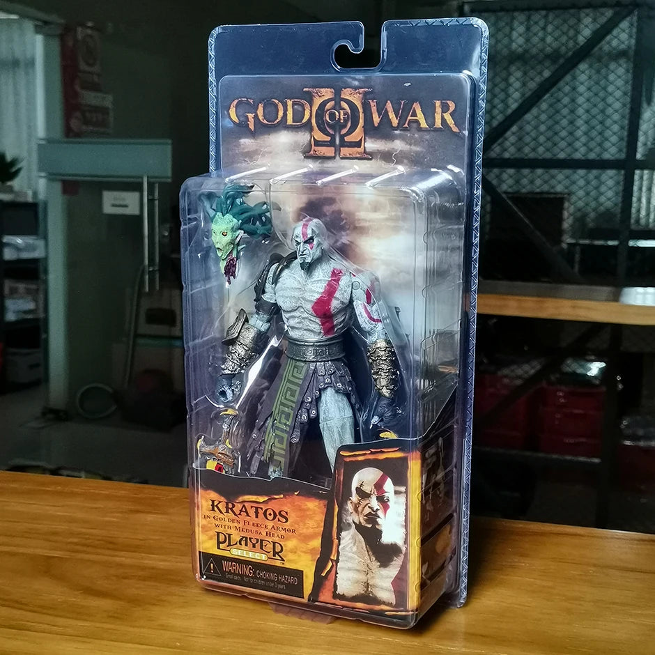 NECA God of War Kratos with Flaming Blades of Athena Action Figure Collectible Model Toy