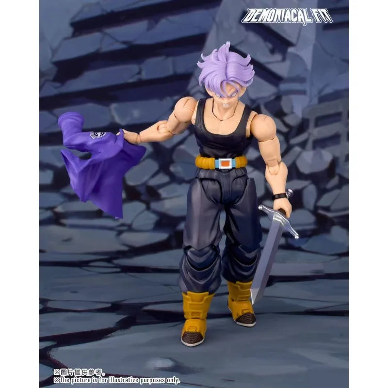 In Stock Demoniacal Fit Dragon Ball Z SHF Trunks Super Saiyan Son of Tomorrow Liberating the Future Action Anime Figures Model