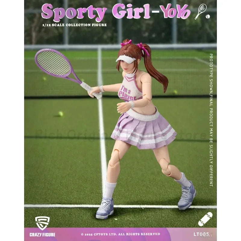 【In Stock】Original CRAZY FIGURE Sport Gir1-YOYO 1/12 SCALE COLLECTION FIGURE Model Toys Ornaments Figure Collection