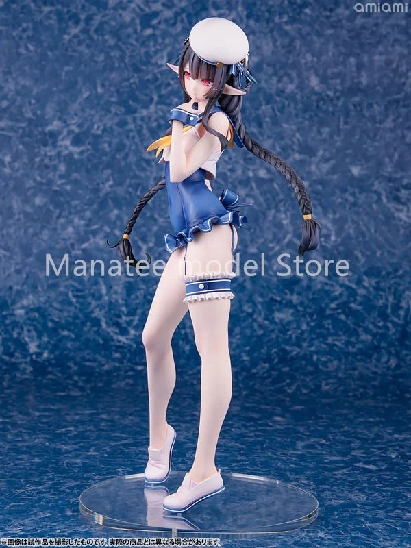 AmiAmi x AMAKUNI Original PHANTASY STAR ONLINE 2 es Blue Sea Annette 1/7 PVC Action Figure Anime Model Toys Doll Gift