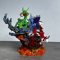 35 cm/13,78 Zoll Pokemon Anime Figur Groudon Kyogre Rayquaza Actionfiguren PVC-Sammlung Modell Spielzeug für Kinder Geschenke