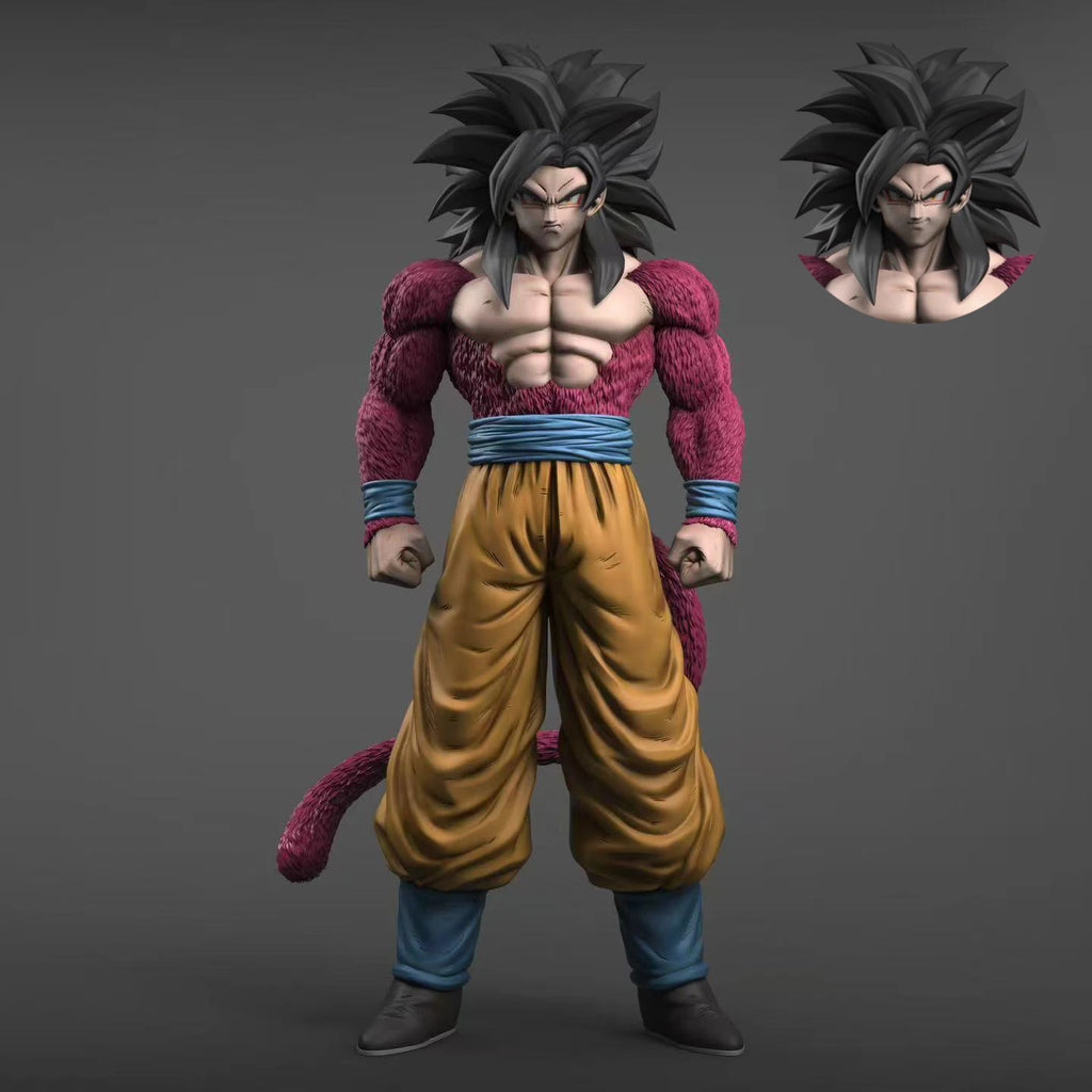 Dragon Ball Z Ssj4 Goku Figur Ersetzen Kopf Super Saiyajin 4 Goku Actionfiguren Sammlungsmodus Spielzeug Geschenke