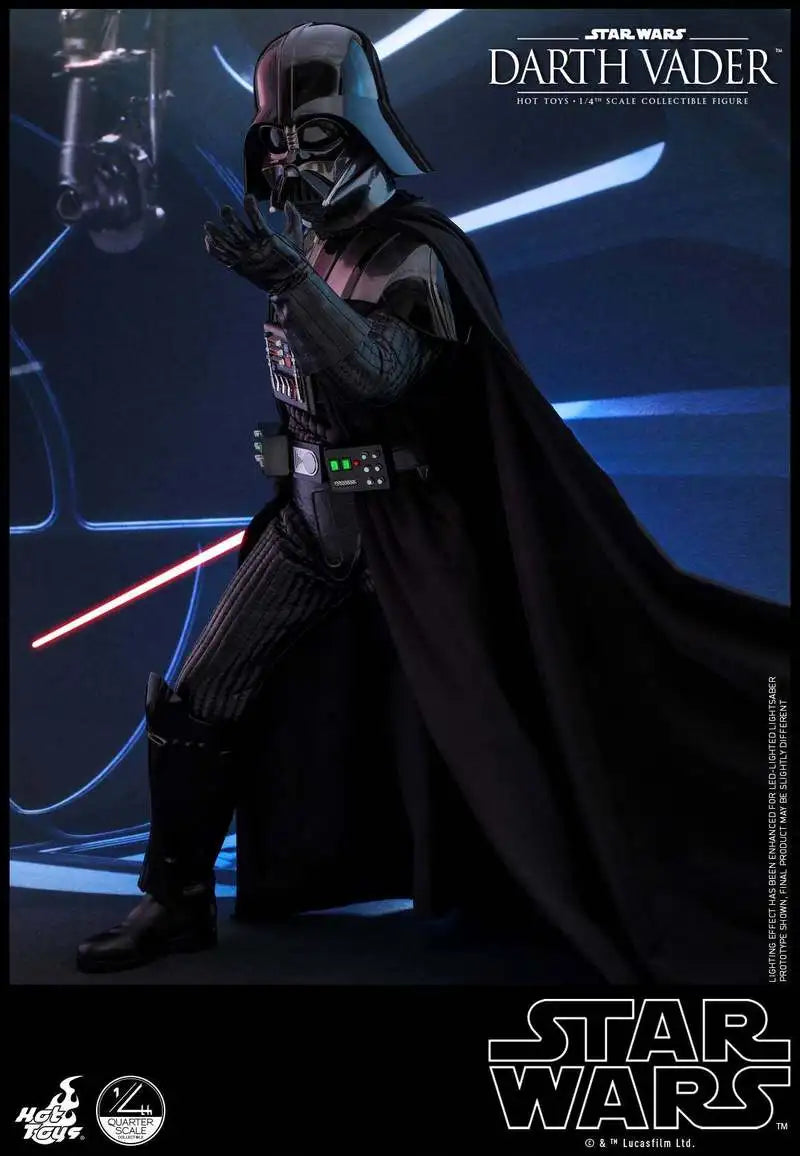 HotToys Star Wars Darth Vader 1/4 Scale Articulated Action Figure Special Edition LED Light up Stand QS013 Collectible Toy