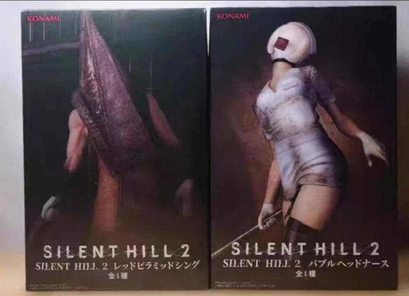 New Products In Stock Japanese Authentic Konami Silent Hill Bubble Head Nurse Red Pyramid Scenery Figure Toy Holiday Gift