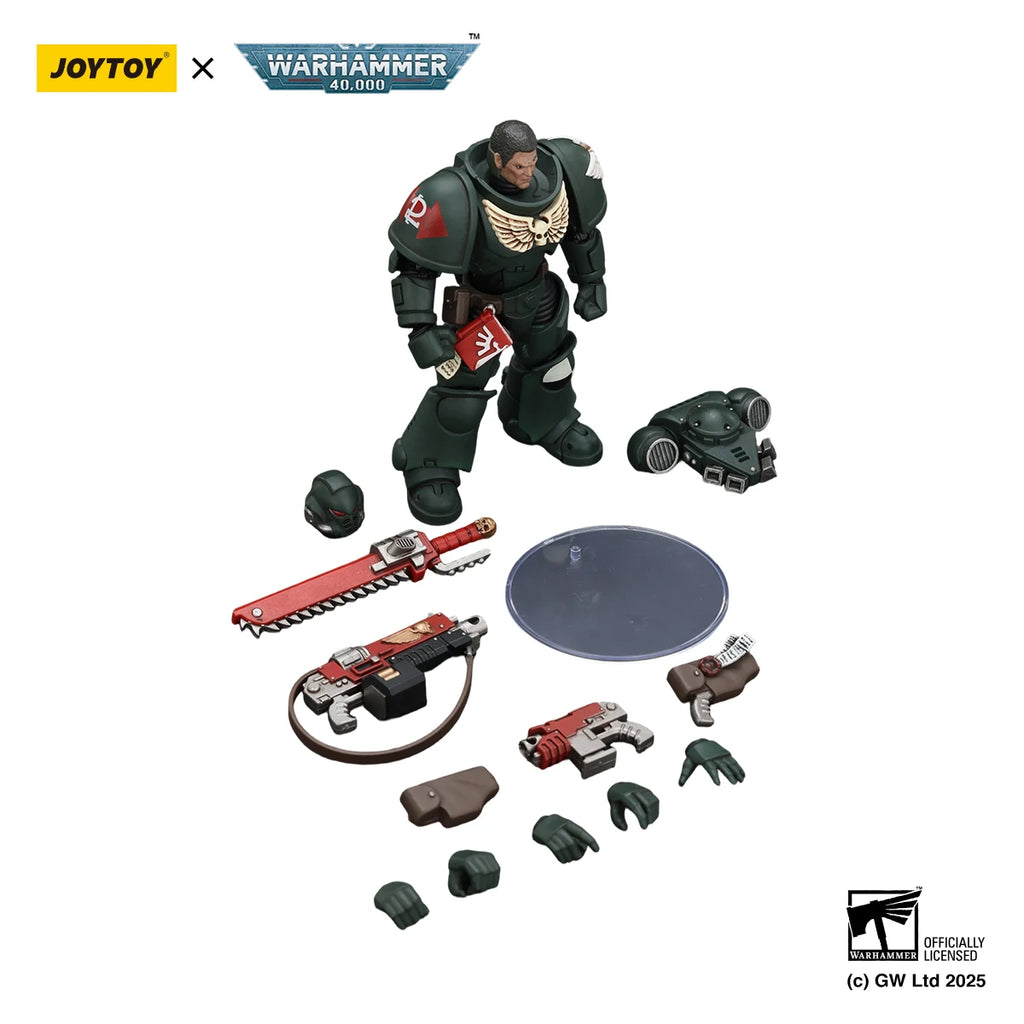 JOYTOY Warhammer 40K 1/18 Action Figure Dark Angels Intercessors Brother Nadael Asharr figures Toys