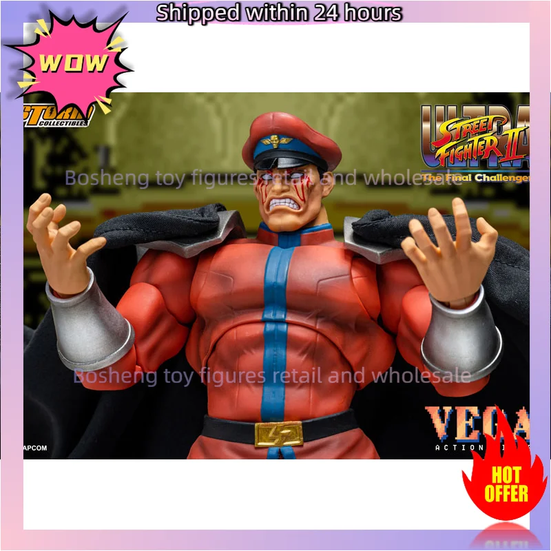 In Stock 100% in Stock Original Storm Toys M. Bison Ultra Street Fighter II The Final Challengers Anime Figures Model Toys Gift