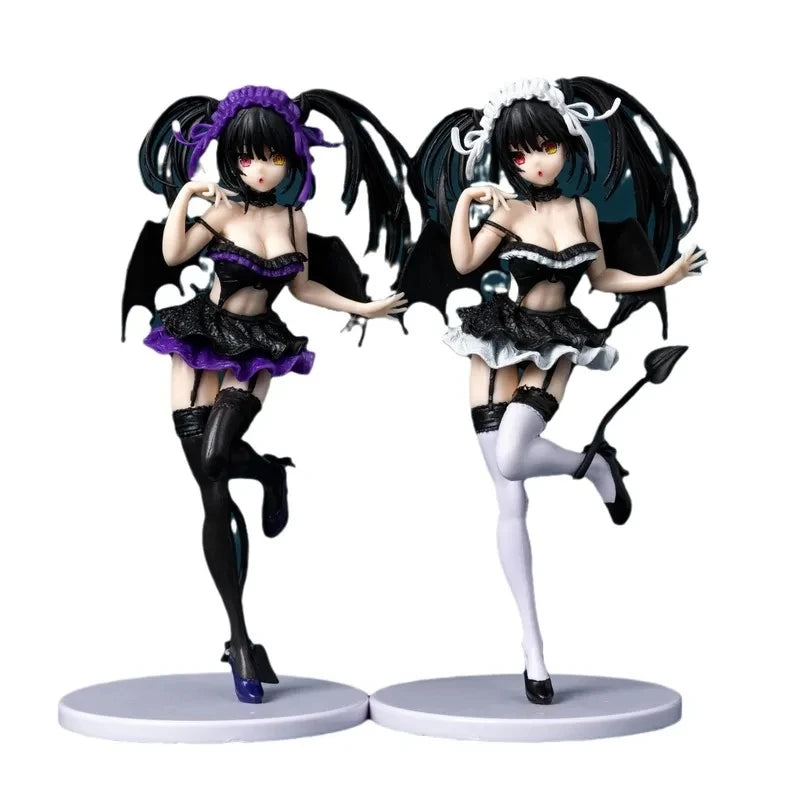 21cm Date A Live Tokisaki Kurumi Action Figure Two-Dimensional Beautiful Girl Nightmare Women'S Solid Figure Collection Model