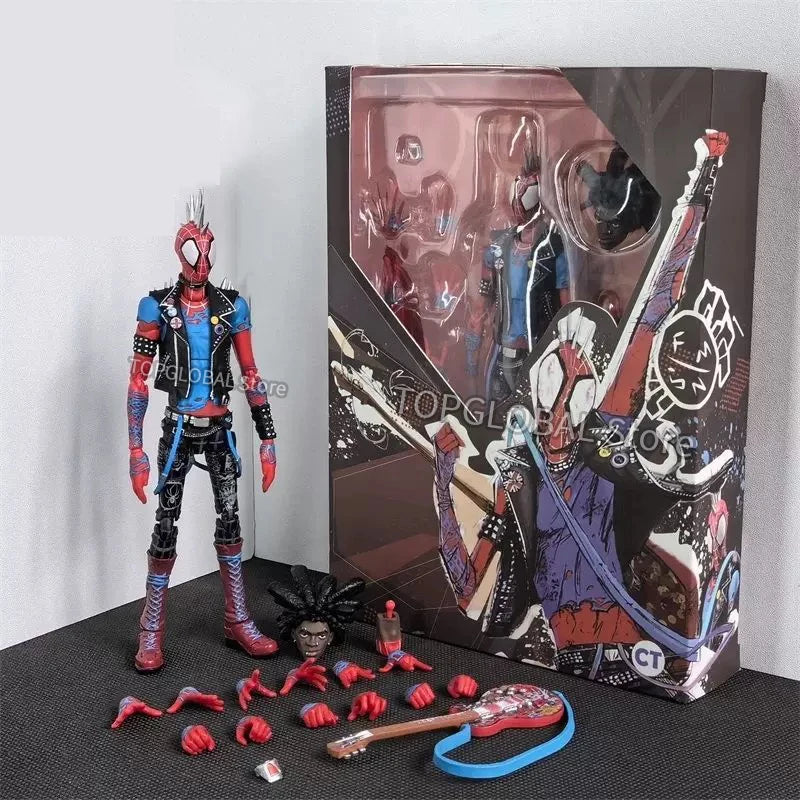 In Stock Ct Toys Spiderman Spider-Punk Spider-Man Across The Spider-Verse Shf Anime Action Figure Figurine Custom Gifts Toys