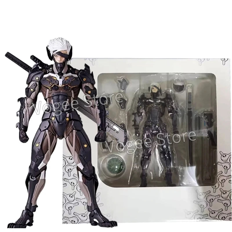 Kaiyodo The Ocedo Yamaguchi Raiden Figurine Action Figure Model Mgs Metal Gear Thunder Collection Ornament Kids Toy Gift 15cm