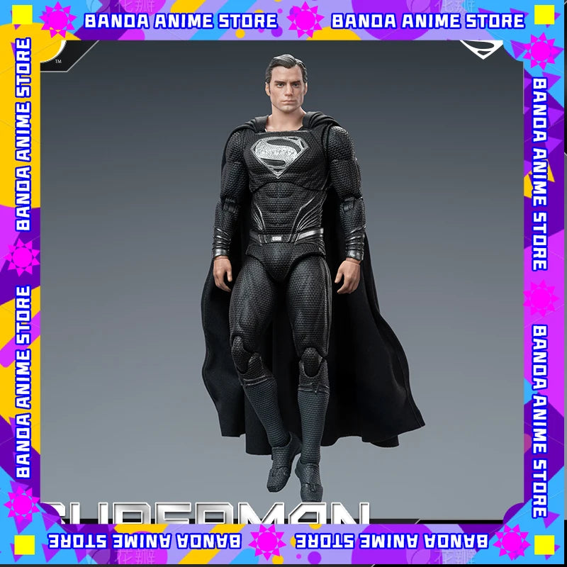 New Fondjoy 1/9 Black Superman 2.0 Action Figure DC Zack Snyder Justice League Anime Figurine Statue Model custom Kid Toys Gifts